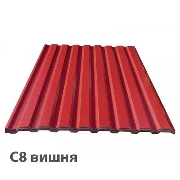Профнастил С8 вишня
